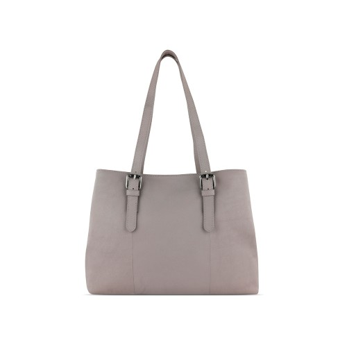 Сумка женская BUGATTI БЕЛЛА | BELLA, бежевая, воловья кожа/полиэстер, 33х14х25 см