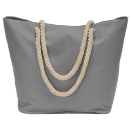 Сумка «Seaside» для шопинга и пляжа с широким дном, серый