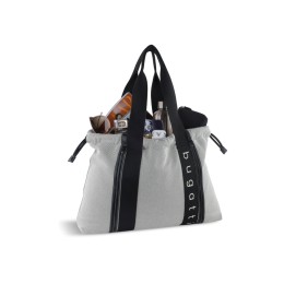 Сумка-шоппер женская BUGATTI АМБРА | AMBRA, серо-черный цвет, хлопок/полиэстер, 45х10х34 см