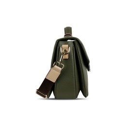 Сумка женская BUGATTI ЭЛЛА | ELLA, оливковая, полиуретан, 29х10х22 см