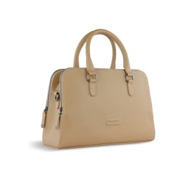 Сумка женская BUGATTI ЭЛЬЗА | ELSA, песочного цвета, воловья кожа/полиэстер, 32х13х22 см