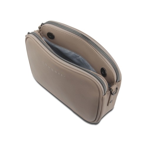 Сумка кросс-боди женская BUGATTI АЛМАТА | ALMATA, песочная, полиуретан, 21,5х6х15 см