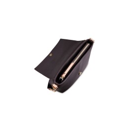 Сумка наплечная женская BUGATTI ЭЛЛА | ELLA, тёмно-коричневая, полиуретан, 27х9х20,5 см