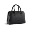 Сумка женская BUGATTI ЭЛЬЗА | ELSA, чёрная, воловья кожа/полиэстер, 32х13х22 см
