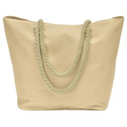 Сумка «Seaside» для шопинга и пляжа с широким дном, натуральный