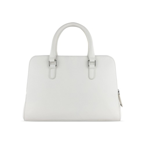 Сумка женская BUGATTI ЭЛЬЗА | ELSA, белая, воловья кожа/полиэстер, 32х13х22 см