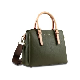 Сумка женская BUGATTI ЭЛЛА | ELLA, оливковая, полиуретан, 30х12х23 см