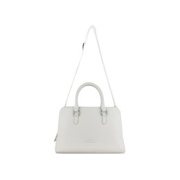 Сумка женская BUGATTI ЭЛЬЗА | ELSA, белая, воловья кожа/полиэстер, 32х13х22 см