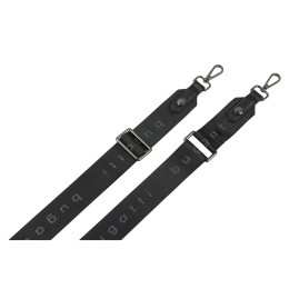 Сумка наплечная женская BUGATTI АЛМАТА | ALMATA, с кошельком, чёрная, полиуретан, 27х6х18,5 см