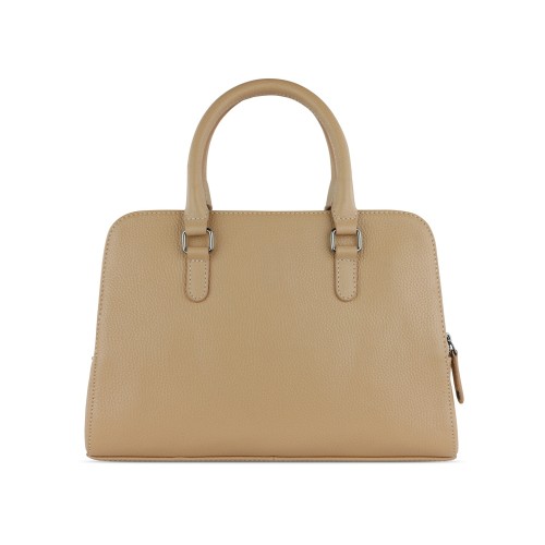 Сумка женская BUGATTI ЭЛЬЗА | ELSA, песочного цвета, воловья кожа/полиэстер, 32х13х22 см