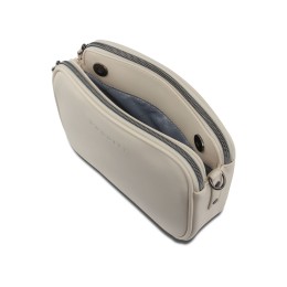 Сумка кросс-боди женская BUGATTI АЛМАТА | ALMATA, бежевая, полиуретан, 21,5х6х15 см