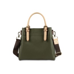 Сумка женская BUGATTI ЭЛЛА | ELLA, оливковая, полиуретан, 27х12х23,5 см