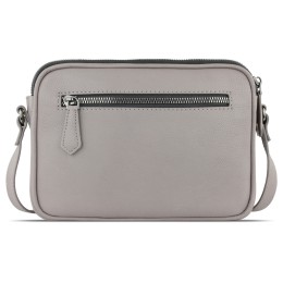 Сумка кросс-боди женская BUGATTI БЕЛЛА | BELLA, бежевая, воловья кожа/полиэстер, 22х6х15,5 см