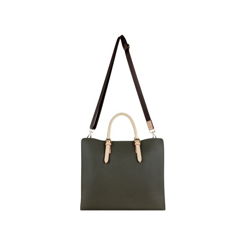 Сумка-шоппер BUGATTI ЭЛЛА | ELLA, оливковая, полиуретан, 37х12х31 см