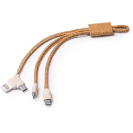 Зарядный кабель 5-в-1 "Sevek", натуральный