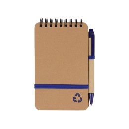 Набор канцелярский с блокнотом и ручкой "Masai", 70 л. нелинованных, синий