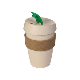 Стакан из пшеничного волокна с двойными стенками "Pino", зеленый