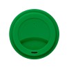 Стакан с силиконовой крышкой "Cafe", зеленый
