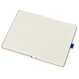 Блокнот "Sevilia Hard", твердая обложка из крафта A5, 80 листов, крафтовый/синий