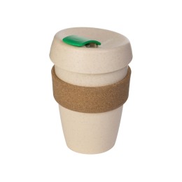 Стакан из пшеничного волокна с двойными стенками "Pino", зеленый