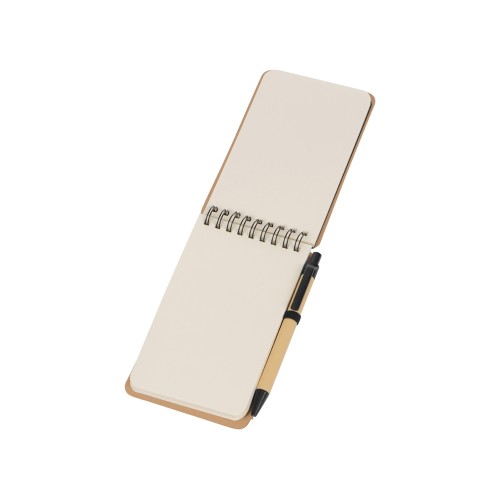 Набор канцелярский с блокнотом и ручкой "Masai", 70 л. нелинованных, черный