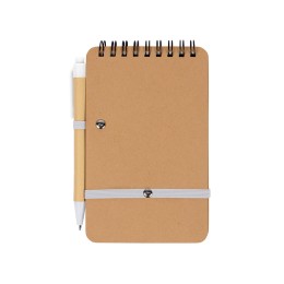 Набор канцелярский с блокнотом и ручкой "Masai", белый