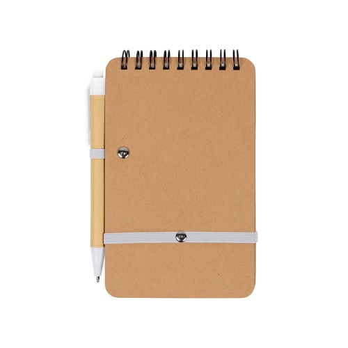 Набор канцелярский с блокнотом и ручкой "Masai", белый