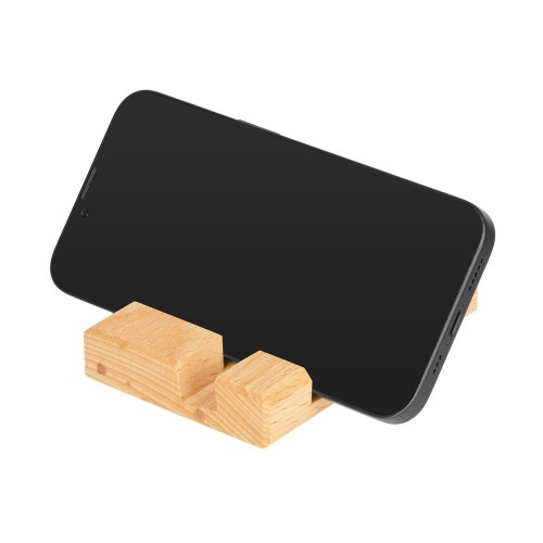 Подставка для телефона и планшета деревянная из массива бука №2 "флагман"