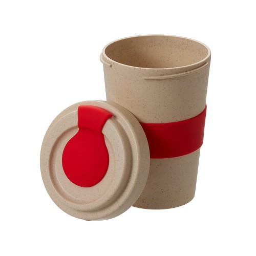 Стакан из пшеничного волокна «Flava», красный