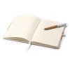 Набор блокнот с ручкой из пробки и хлопка "Beret", natural