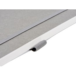 Блокнот из моющегося крафта и каменной бумаги А5 "Fleekstone", гибкая обложка, серый (Р)