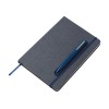 Набор блокнот А5 с магнитным держателем для ручки и подставкой для телефона и металлической шариковой ручкой "NotaBene", темно-синий