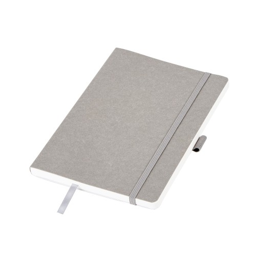 Блокнот из моющегося крафта и каменной бумаги А5 "Fleekstone", гибкая обложка, серый