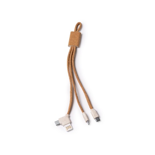 Зарядный кабель 5-в-1 "Sevek", натуральный