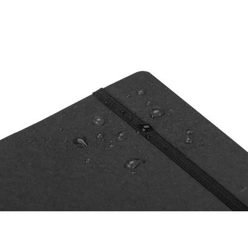 Блокнот из моющегося крафта и каменной бумаги А5 "Fleekstone", гибкая обложка, черный