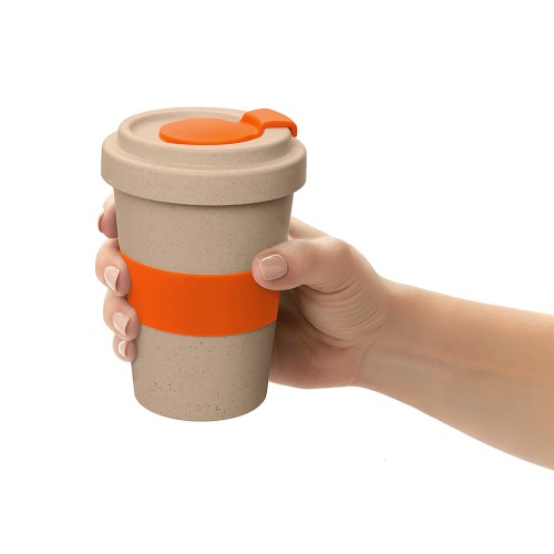 Стакан из пшеничного волокна «Flava», оранжевый 021C