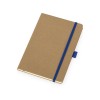 Блокнот "Sevilia Hard", твердая обложка из крафта A5, 80 листов, крафтовый/синий