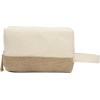 Косметичка "Jute" с ручкой из хлопка и джута, натуральный