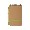 Набор канцелярский с блокнотом и ручкой "Masai", 70 л. нелинованных, зеленое яблоко