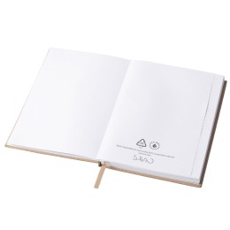 Блокнот из пробки А5 "Passiflora", твердая обложка, 80 листов 80 гр/м2 переработанной белой бумаги,