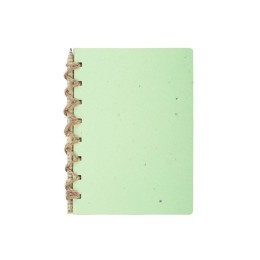 Живой блокнот с семенами цветов, А6, зеленое яблоко