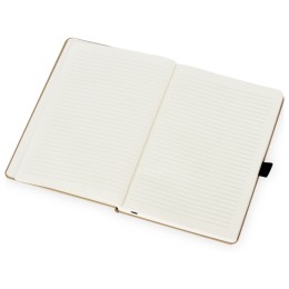 Блокнот "Sevilia Hard", твердая обложка из крафта A5, 80 листов, крафтовый/черный