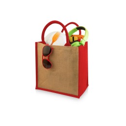Сумка подарочная "Hindy", натуральный/красный