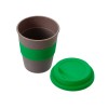 Стакан с силиконовой крышкой "Cafe", зеленый