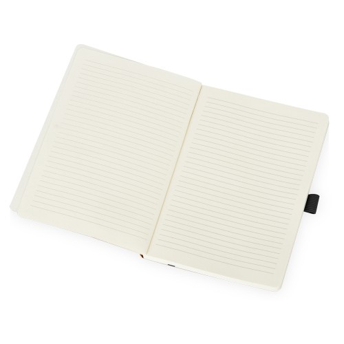 Блокнот "Sevilia Soft", гибкая обложка из крафта A5, 80 листов, крафтовый/черный