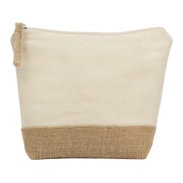 Косметичка "Jute" из хлопка и джута, натуральный