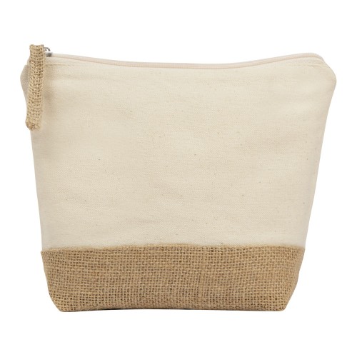 Косметичка "Jute" из хлопка и джута, натуральный