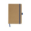 Блокнот "Sevilia Hard", твердая обложка из крафта A5, 80 листов, крафтовый/синий