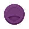 Стакан с силиконовой крышкой "Cafe", фиолетовый