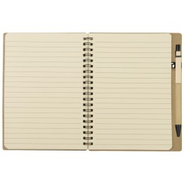 Блокнот "Дейзи" с ручкой, крафт/черный